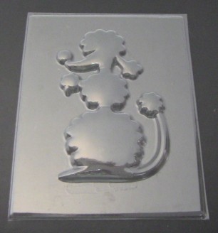644 Poodle Large Dog Chocolate Candy Mold